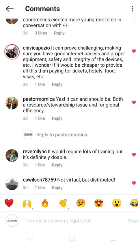 Social Media responses about the possibility of a virtual General Conference. Social Media responses about the possibility of a virtual General Conference.