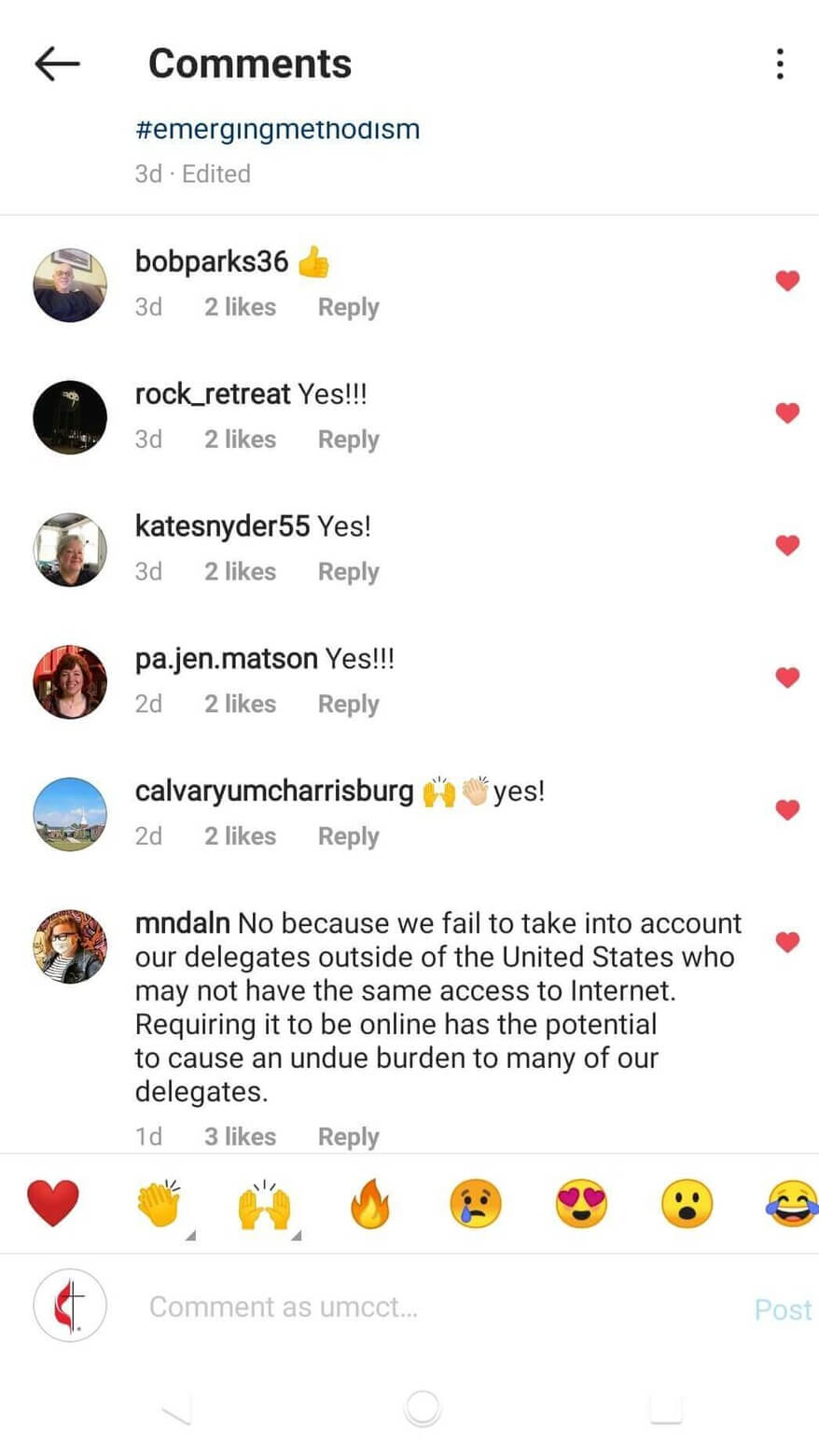 Social Media responses about the possibility of a virtual General Conference.