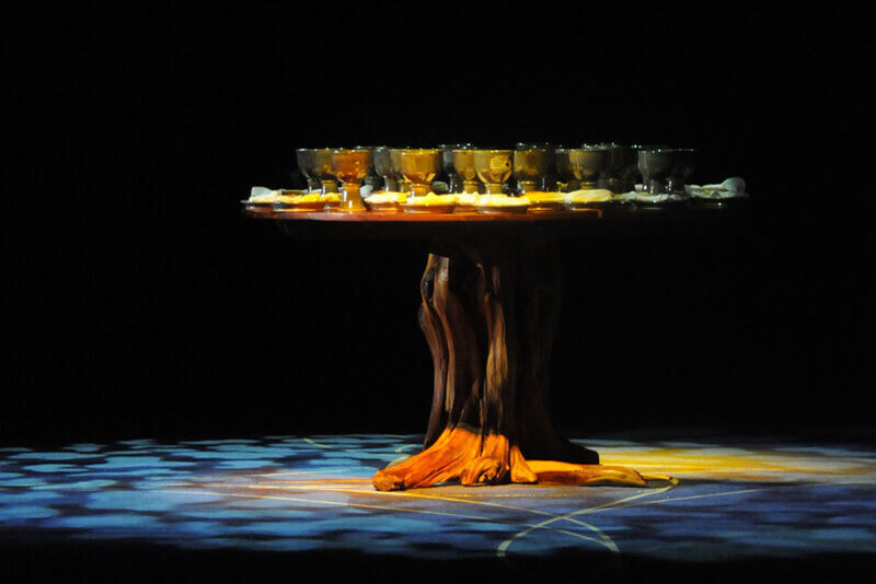 Communion table at the opening worship of the 2012 United Methodist General Conference held in Tampa, Fla. bringing together worshipers from around the globe. Photo by John C. Goodwin, UMNews.