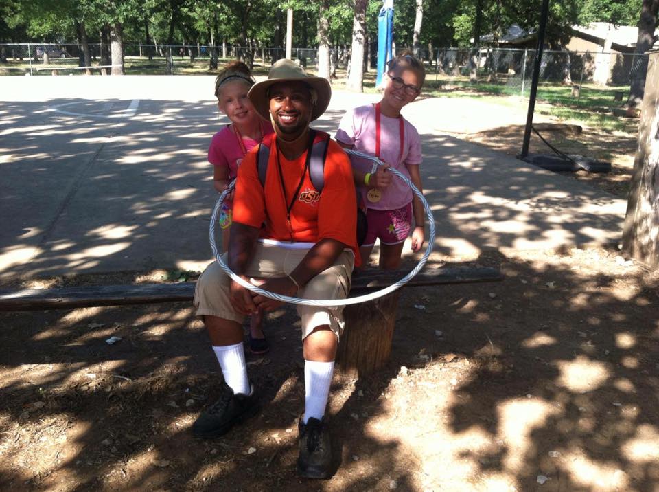Who's teaching who to hula hoop? Roles sometimes reverse in fun ways at New Day Camp. Who's teaching who to hula hoop? Roles sometimes reverse in fun ways at New Day Camp.