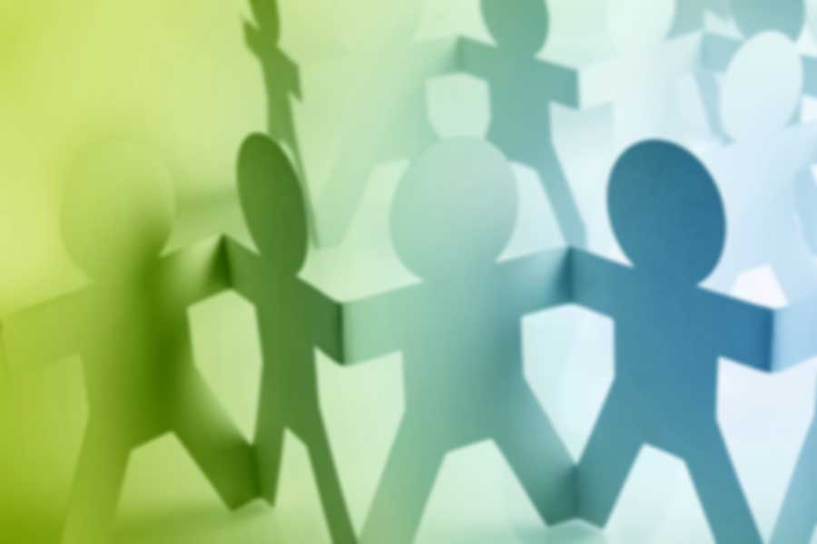 Paper chain people stock imagery