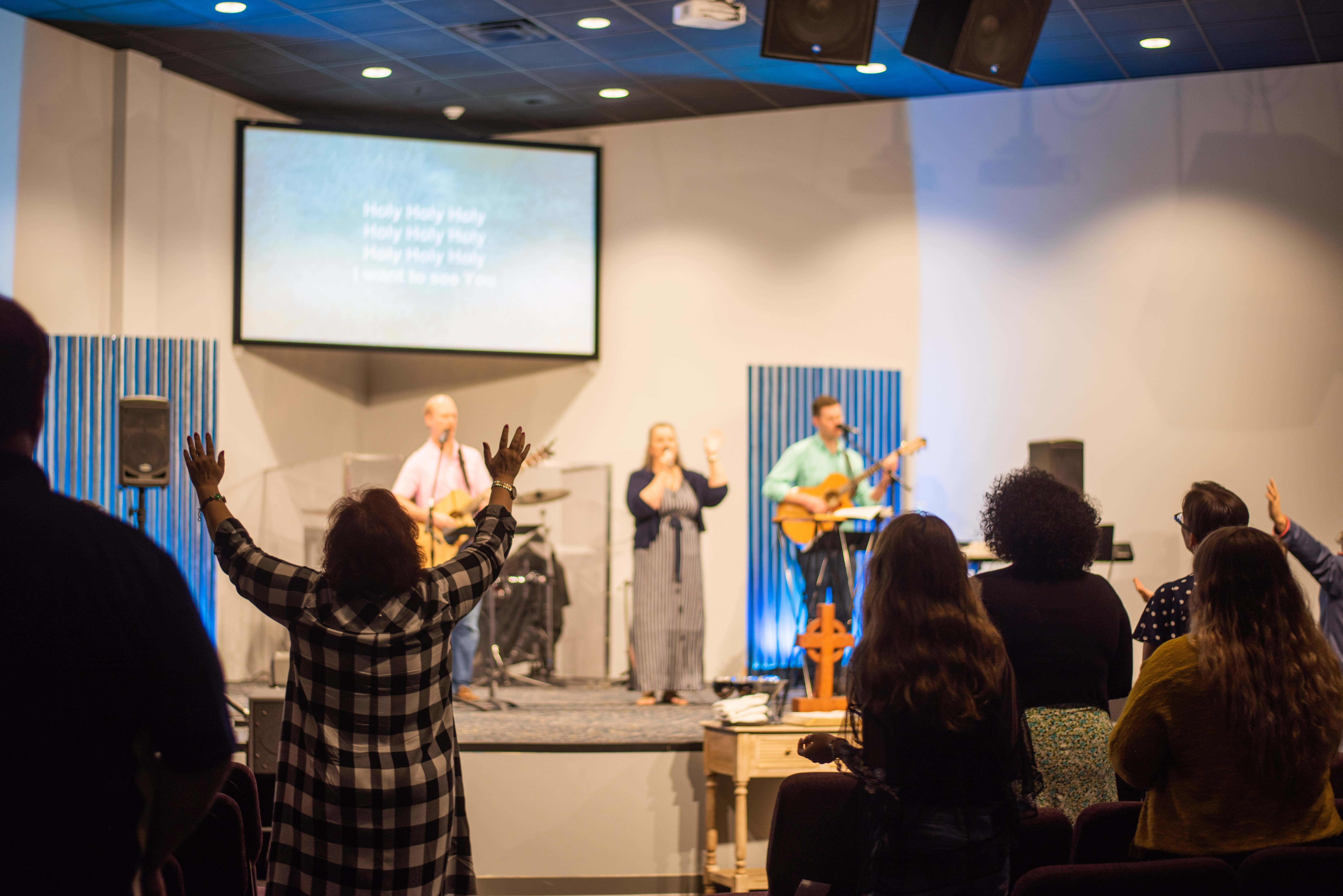 Mosaic United Methodist at worship 2019. Courtesy of  Rev. Carolyn Moore. May 2019