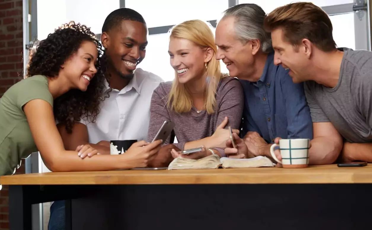 Connected Faith is an ongoing Bible study app that aims to connect you with Scripture, with your community, and with God. Image courtesy of the United Methodist Publishing House. 