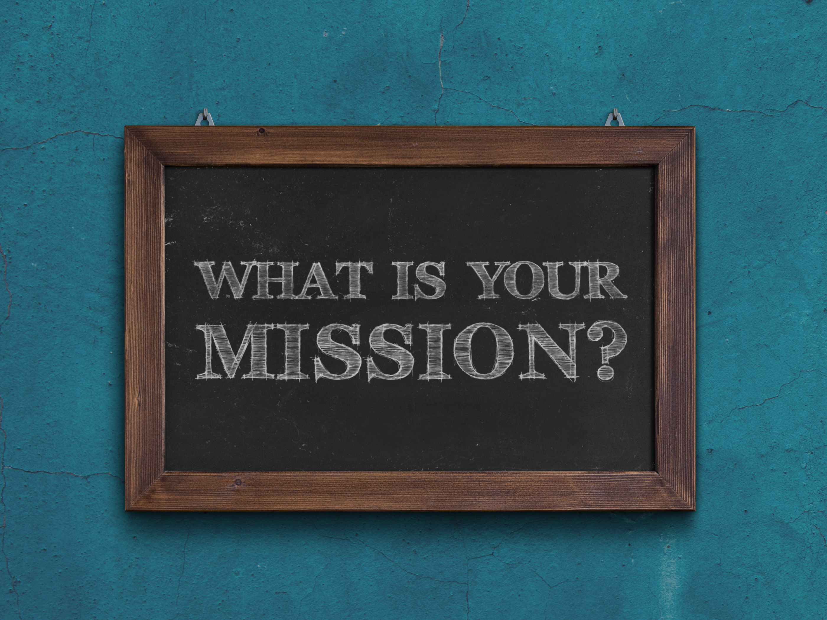 Defining what is important creates focus and alignment for each staff member and volunteer. It helps people define the most important actions and how to measure if a ministry is working or not. Chalkboard mockup from GraphicsFuel.com; blue background photo by Tim Mossholder, Pexels.