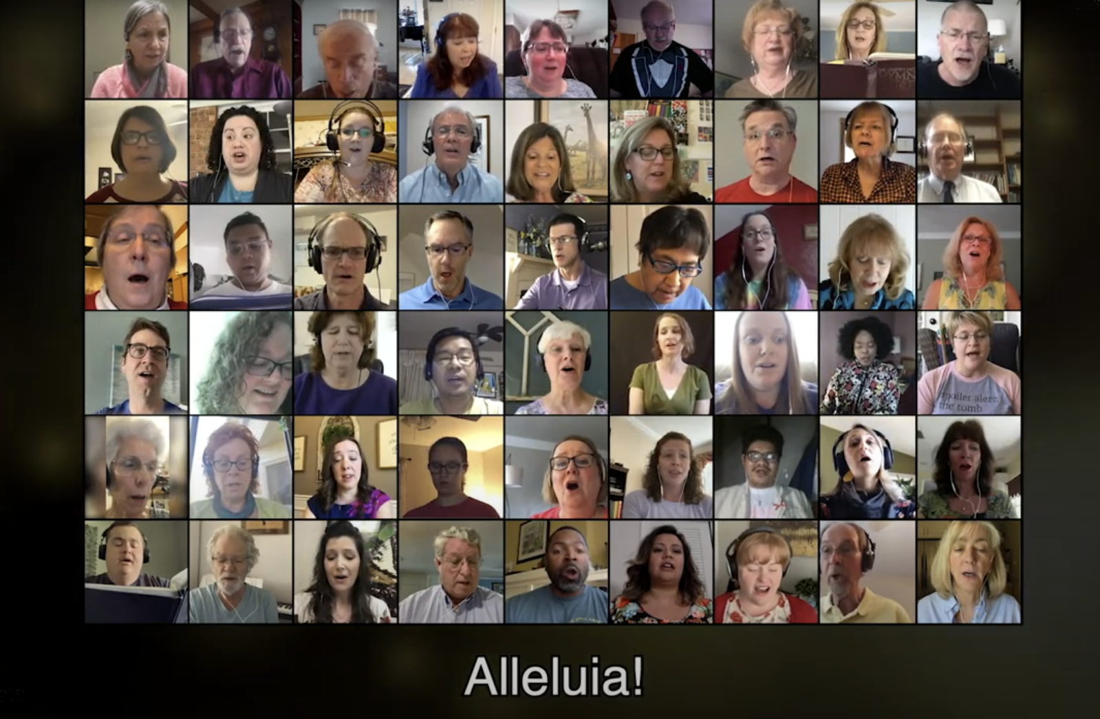 부활절을 위해 제작된 이 비디오에는 수백 명의 연합감리교인이 “예수 부활했으니”를 함께 노래 부른다. 비디오, 연합감리교회 공보부와 제자사역부