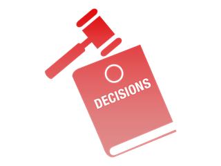 Search for decisions using keywords, numbers or dates. Icon by Sachin Modgekar, the Noun Project.