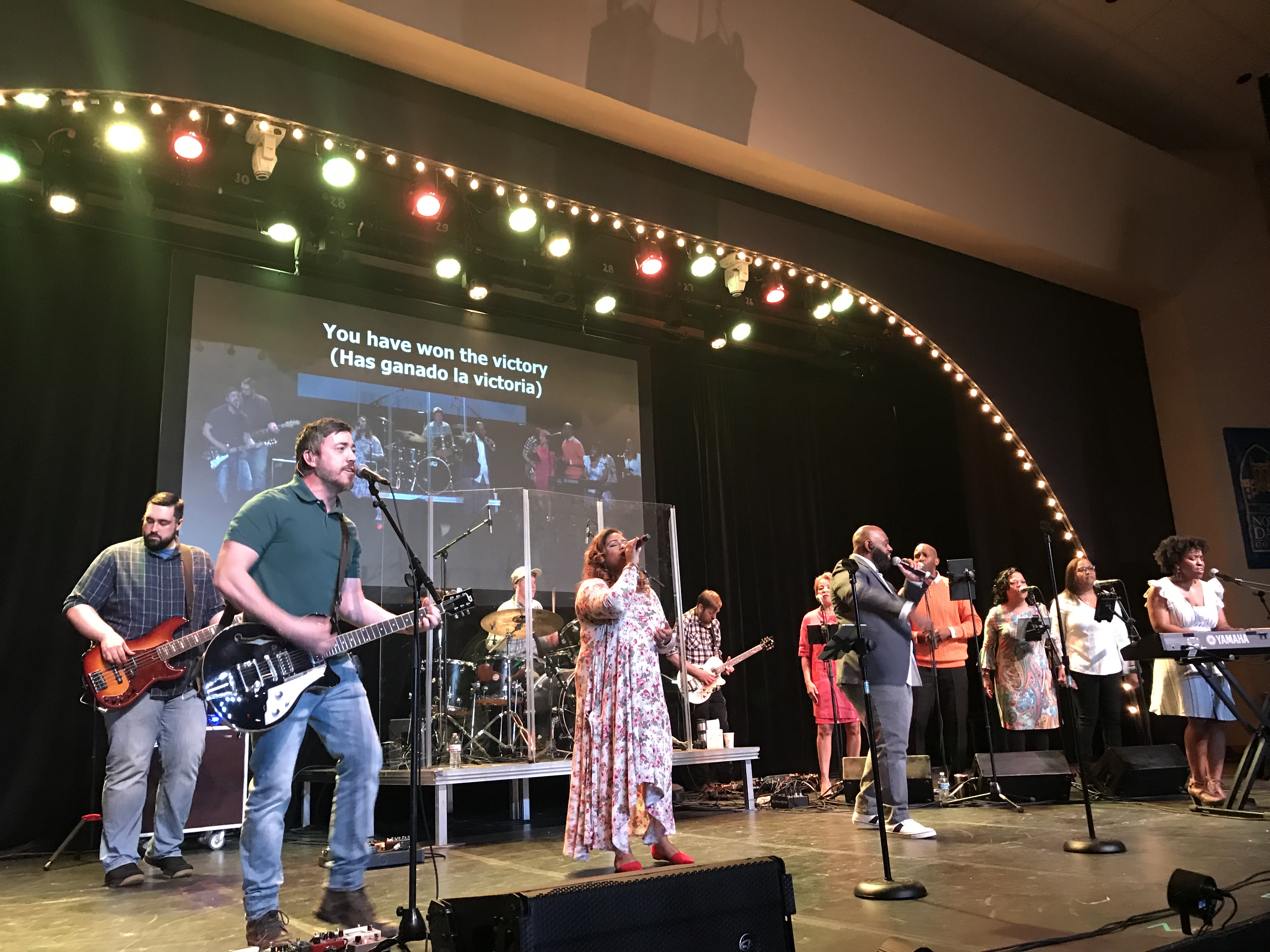 Easter worship service at Garfield Memorial United Methodist in Cleveland, OH.