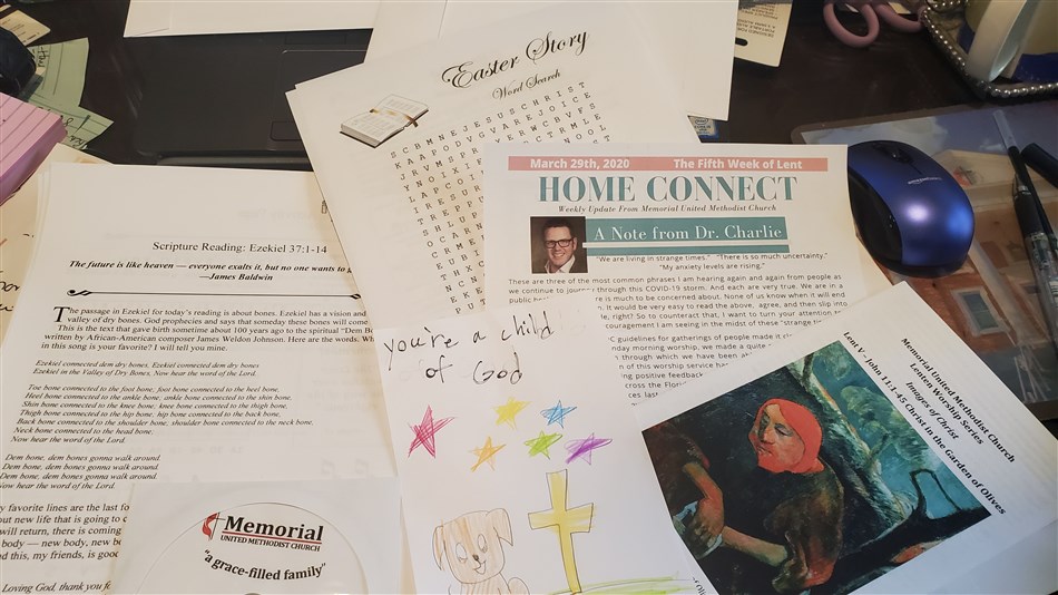 Contents of a "Mac Pac" from Memorial United Methodist delivered to a homebound senior citizen. Courtesy of the Florida Annual Conference.