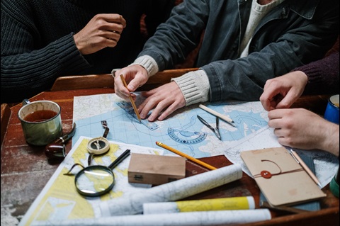Along our faith journeys, trusted companions provide opportunities for us to check our spiritual compass to make sure we are staying on course. Photo by C Technical from Pexels.
