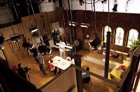 A behind-the-scenes look at the set for Chuck Knows Church: The Committee, a 16-session video teaching series designed to examine the struggles congregations face as they look toward a preferred future. The series was filmed and produced at the video facilities of United Methodist Communications in Nashville, Tenn.