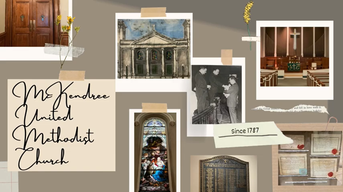 McKendree UMC history scrapbook visual. Courtesy of UMCOM. 2022.