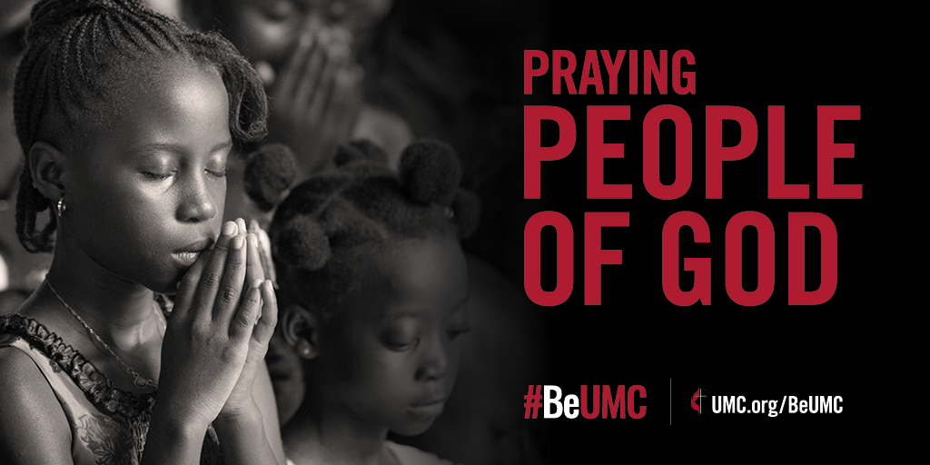 The #BeUMC campaign reminds us of who we are at our best. As people of God called The United Methodist Church, we’re faithful followers of Jesus seeking to make the world a better place. Praying (girl), social media graphic.
