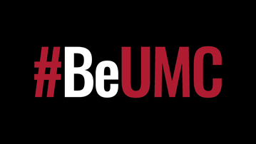 The #BeUMC campaign reminds us of who we are at our best. As people of God called The United Methodist Church, we’re faithful followers of Jesus seeking to make the world a better place. #BeUMC logo on black background.