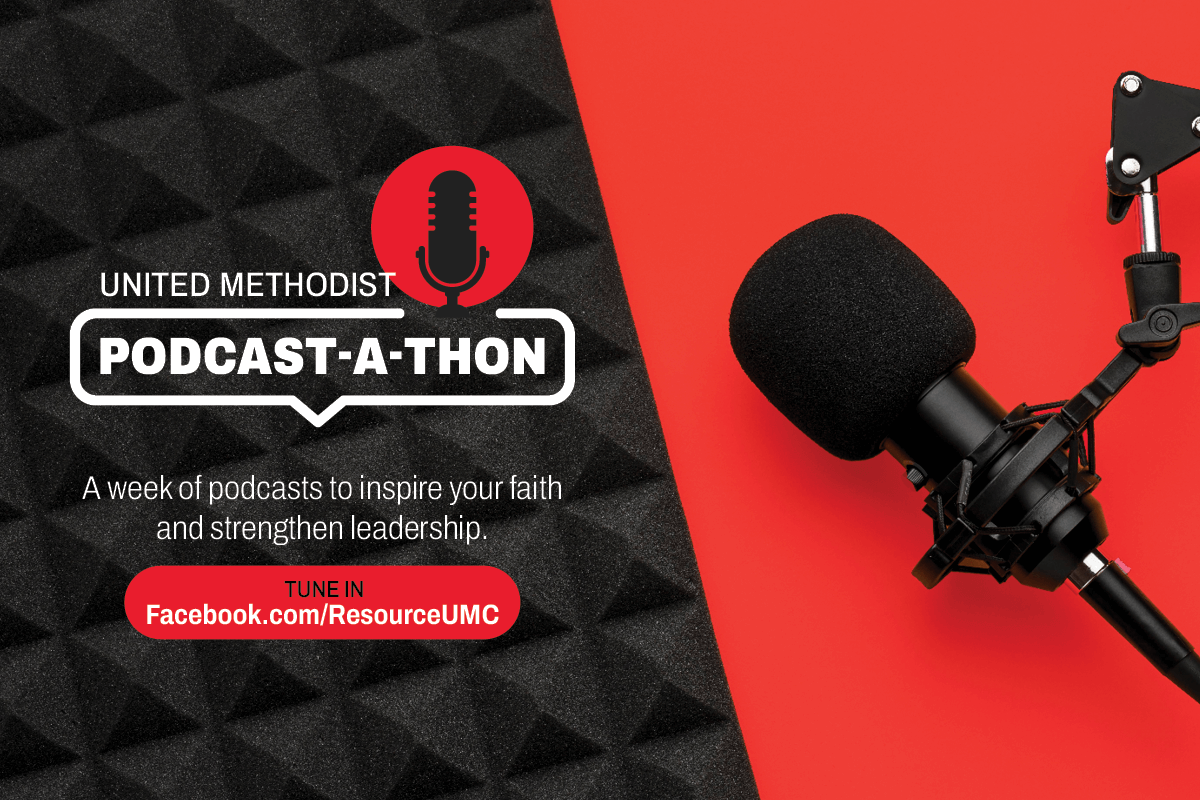 The 2023 United Methodist Podcast-a-thon will be October 2-6. (Images courtesy of United Methodist Communication.)