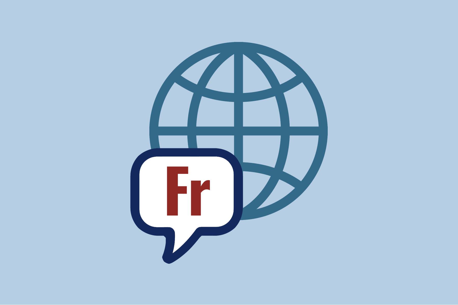 Regionalization legislation, French translation. Icons from NounProject.com. 