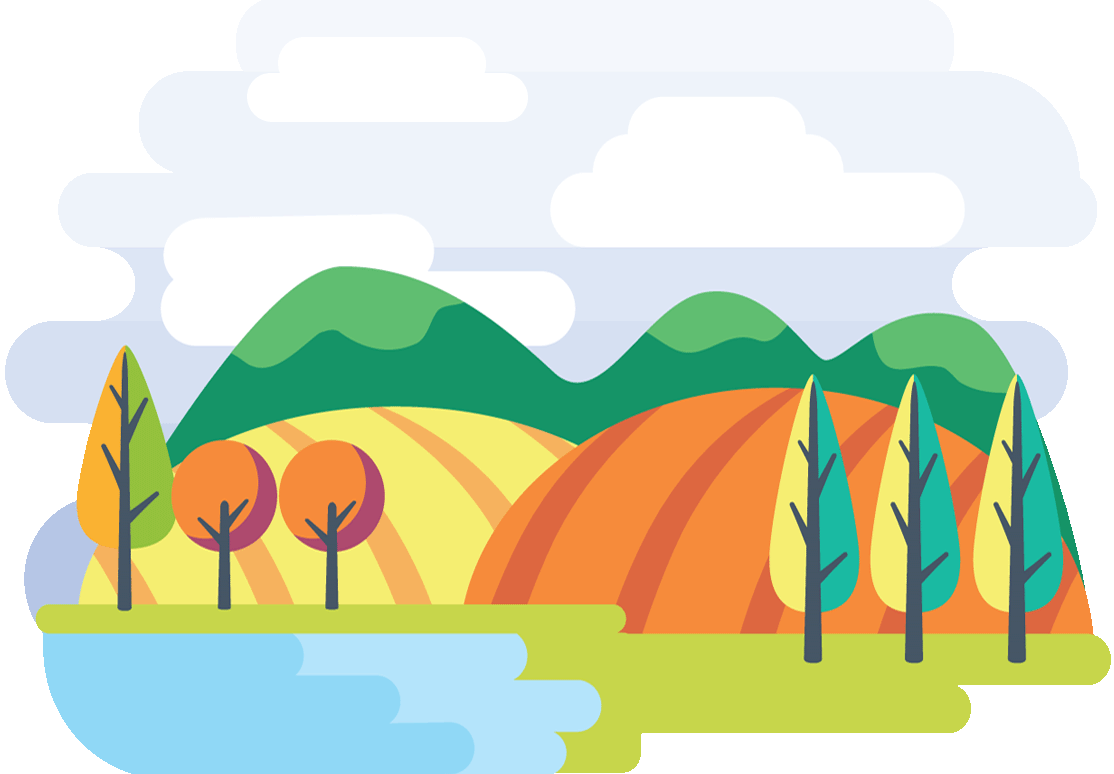 Monthly illustration of September autumn colors by GraphicMama and licensed under CC Attribution 3.0.