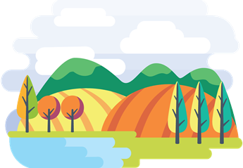 Monthly illustration of September autumn colors by GraphicMama and licensed under CC Attribution 3.0.