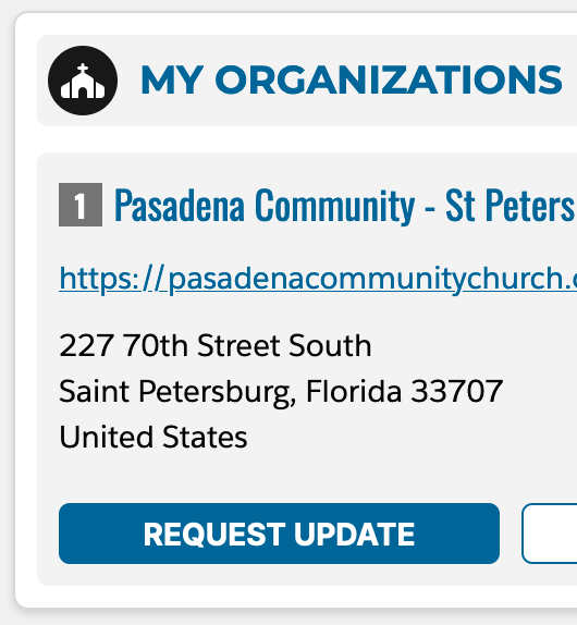 MyUMC My Organizations