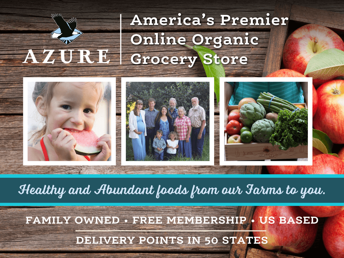 Azure is convinced that the key to a healthy society begins with healthy people who are committed to healthy foods and a healthy lifestyle. We deliver natural foods (bulk and specialty items, too!) using full-size, refrigerated trucks. Image courtesy of Azure Standard.