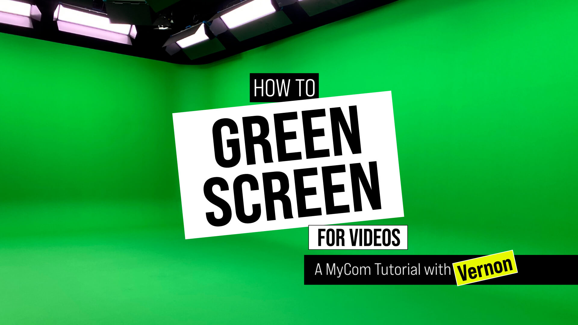 MyCom Green Screen Tutorial