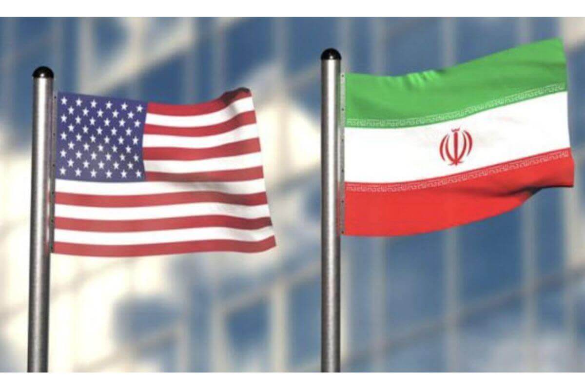 American and Iranian flags