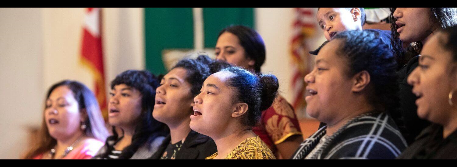 Young United Methodists join together as a choir Young United Methodists join together as a choir