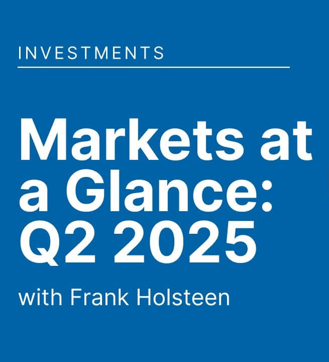 Markets at a glace with Managing Director of Investment Management Frank Holsteen. Photo courtesy of Wespath.