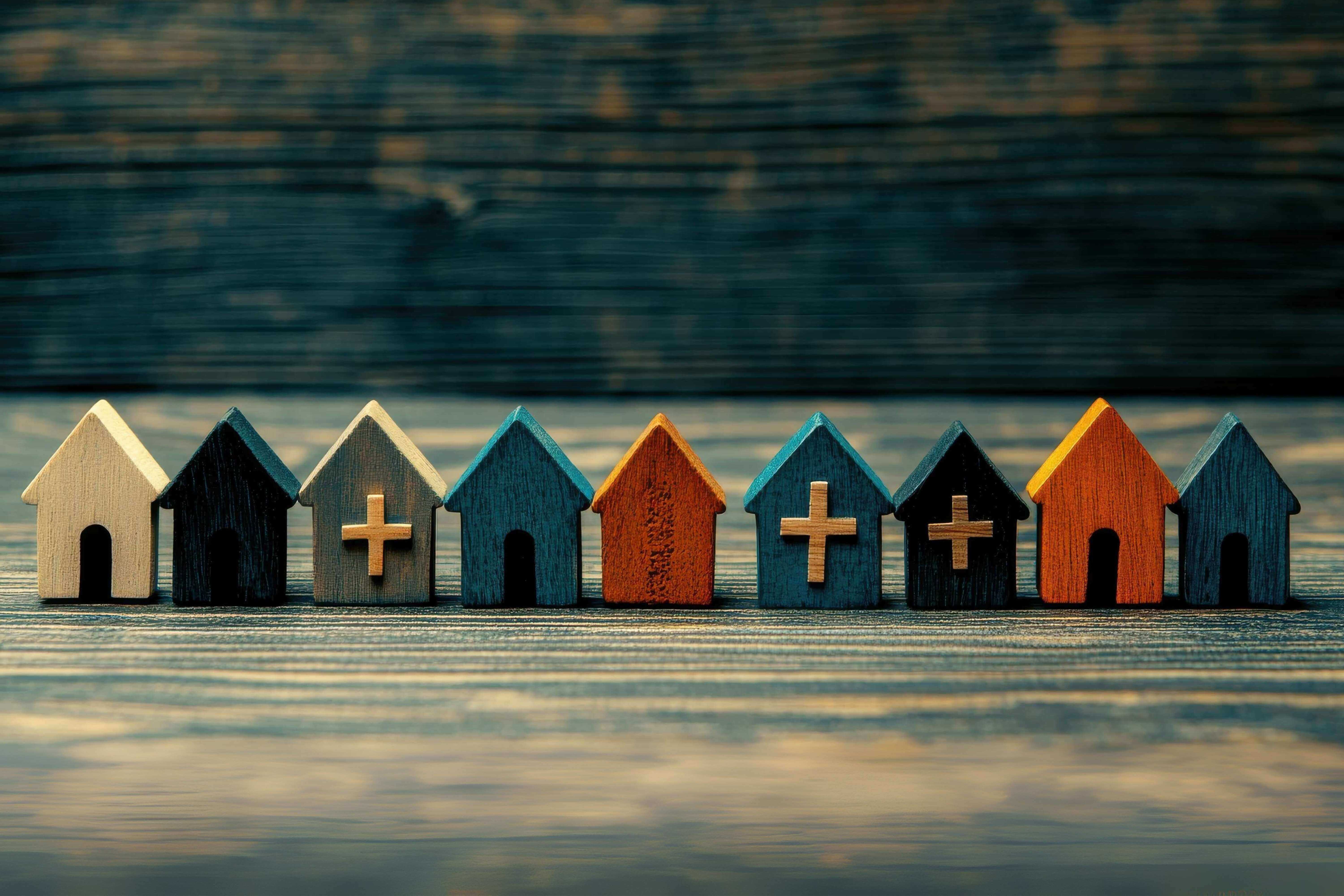 Wooden churches artwork